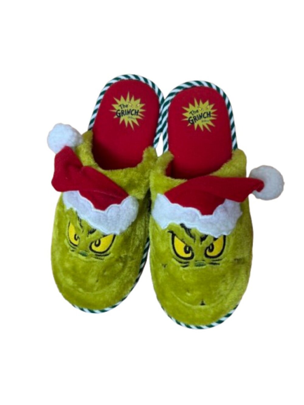 Grinch Plush Slippers Men's Size Medium 9 - 10 Christmas